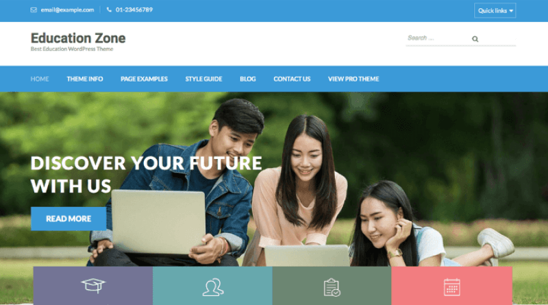 Educational Zone WordPress Quiz Themes