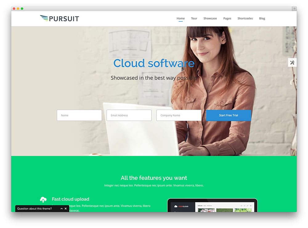 Pursuit- Flexible App and Cloud Software Theme