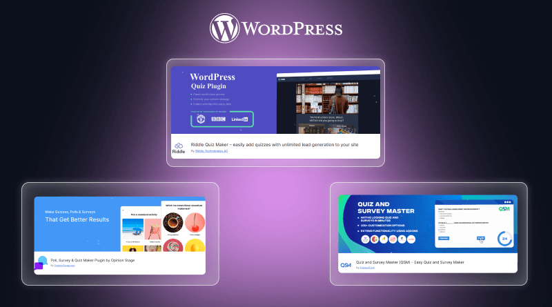 Top WordPress Quiz Plugins