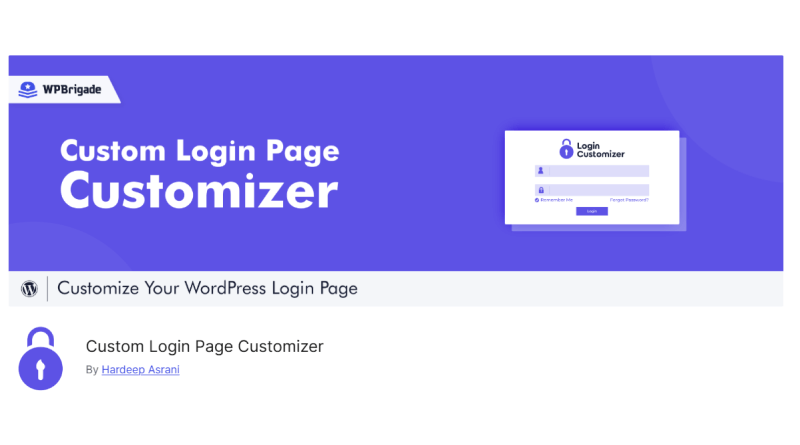 Custom Login Page Customizer