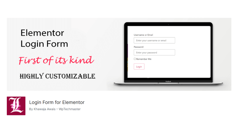 Elementor Login Plugin