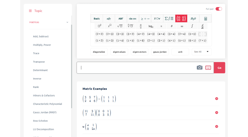 Matrix Calculator