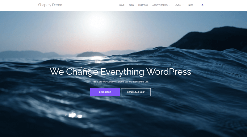 shapley-wordpress-single-page-theme